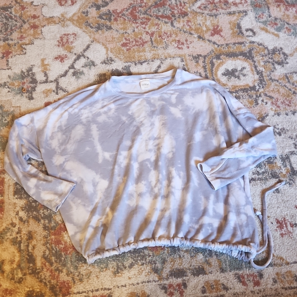 KAILEIGH - Relaxed fit Sweatshirt, Workout Top, Tiedye- Size Small